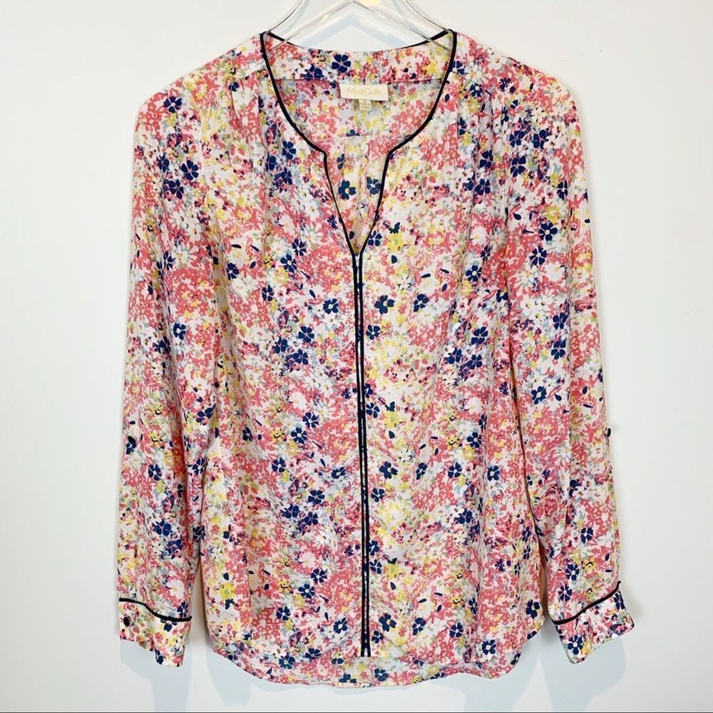 Modcloth Floral Blouse